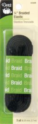 Dritz Braided Elastic 1 4 inch X3yd Black