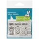 Lawn Fawn Clear Stamps 3 inch X2 inch Get Well Soon