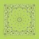 Hav A Hank Paisley Bandanna 22 inch X22 inch Lime