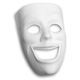 Plastic Mask 8 inch X7 inch Happy Face