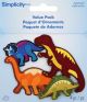 Wrights Iron On Appliques 4 Per Pkg Assorted Dinosaurs