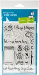 Lawn Fawn Clear Stamps 4 inch X6 inch Bugs and Kisses