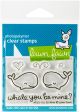 Lawn Fawn Clear Stamps 3inchesX2inchesWhale You Be Mine