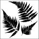 Crafters Workshop Template 6 Inch X6 Inch Mini Ferns
