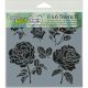 Crafters Workshop Template 6 Inch X6 Inch Cabbage Roses