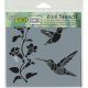 Crafters Workshop Template 6 InchX6 Inch Hummingbirds