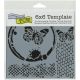 Crafter s Workshop Template 6 inch X6 inch Butterfly Collage