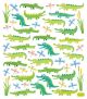 Multicolored Stickers Alligator Fun