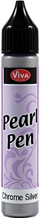 Viva Decor Pearl Pen 25ml Silver Chrome
