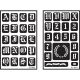 Armour Etch Over N Over Stencil 1 inch High Alpha
