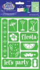 Americana Gloss Enamel Stencils 8 Inch X6 Inch Party Time