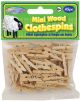 Mini Wood Clothespins Natural 1 Inch 45 Per Pkg