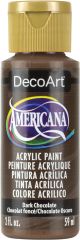 Americana Acrylic Paint 2oz Dark Chocolate Opaque 