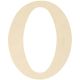 MDF Classic Font Wood Letters and Numbers 9.5 inch O