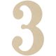 MDF Classic Font Wood Letters and Numbers 9.5 Inch 3