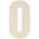 Baltic Birch Collegiate Font Letters and Numbers 13 inch 0