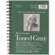 Strathmore Toned Sketch Spiral Paper Pad 5.5 Inch X8.5 Inch Gray 50 Sheets