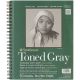 Strathmore Toned Sketch Spiral Paper Pad 9 Inch X12 Inch Gray 50 Sheets