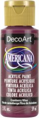 Americana Acrylic Paint 2oz Cranberry Wine Semi Opaque
