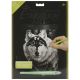 Silver Foil Engraving Art Kit 8 inch X10 inch Dragon Wolf