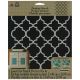 FolkArt Painting Stencil 8.5 inch X10 inch Moroccan Tile