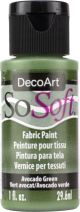 SoSoft Fabric Acrylic Paint 1oz Avocado Green