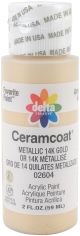 Ceramcoat Metallic Acrylic Paint 2oz Metallic 14K Gold