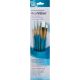 Synthetic White Taklon Real Value Brush Set 5 Per Pkg