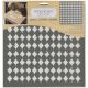 Americana Decor Stencil 12 inch X12 inch Distressed Harlequin