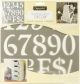 Americana Decor Stencil 12 Inch X12 Inch Olde World Numbers