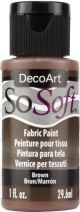 SoSoft Fabric Acrylic Paint 1oz Brown