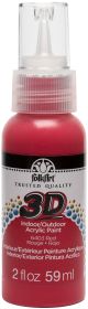 FolkArt 3 D Colors 2oz Red
