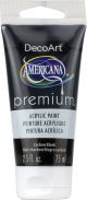 Americana Premium Acrylic Paint Tube 2.5ozCarbon Black