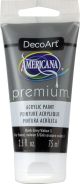 Americana Premium Acrylic Paint Tube 2.5oz Dark Grey Value 3