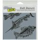 Crafter s Workshop Template 6 inch X6 inch Fish Fossils