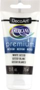 Americana Premium Acrylic Medium Paint Tube 2.5ozWhite Gesso