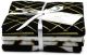 Camelot Fat Quarter Bundle 18 Inch X21 Inch 5pcs Emma and Mila Black Metallic Gold