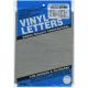 Permanent Adhesive Vinyl Letters and Numbers 1inches 183 Per PkgSilver