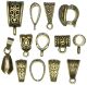 Jewelry Basics Metal Findings 13 Per Pkg Antique Gold Mixed Bail Pack