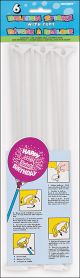 Balloon Sticks and Cups 12 Inch 6 Per Pkg 