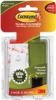 Command Large Sawtooth Picture Hangers White 3 Hangers and 6 Strips