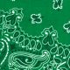 Hav A Hank Paisley Bandanna 22 InchX22 Inch Kelly Green