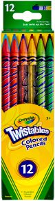 Crayola Twistables Colored Pencils 12 Per Pkg Long