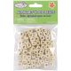 Wood Alphabet Beads 10mm 60 Per Pkg Natural