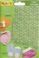 Makins Clay Texture Sheets 7 InchX5.5 Inch 4 Per Pkg Set C Honeycomb Eyelet Weave and Lace