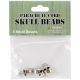 Parachute Cord Beads 3 Per Pkg Skull