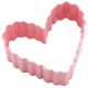Metal Cookie Cutter 3 Inch Crinkle Heart 1 pack of 1 piece
