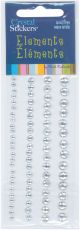 Mark Richards Crystal Stickers Elements 3 6mm Assorted 76 Pk Round Clear