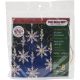 Holiday Beaded Ornament Kit Snow Crystal Danglers 4 inch X2 inch Makes 8