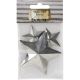 Tin Metal Shapes 3 Per Pkg Stars 1.5Inch 3Inch